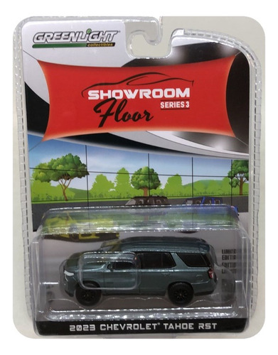 Greenlight Showroom Floor 2023 Chevrolet Tahoe Rst 1:64 S3 Color Gris
