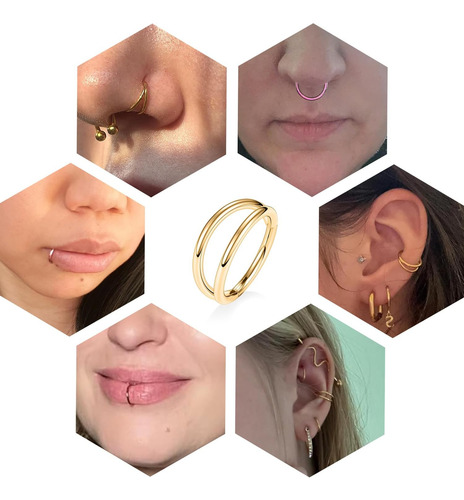 Arowro Concha Piercing Joyería Septum Joyería Nariz Anillo A