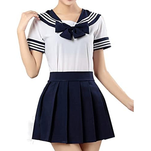 Disfraz De Vestido De Uniforme Escolar De Cosplay Japon...