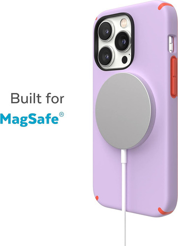 Funda Speck para iPhone 14 Pro Max, delgada, protección contra caídas, resistente a los arañazos con tacto suave para iPhone 14 Pro Max de 6,7 pulgadas, funda de doble capa