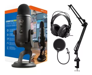 Micrófono Blue Microphones Boton De Silencio Usb+accesorios