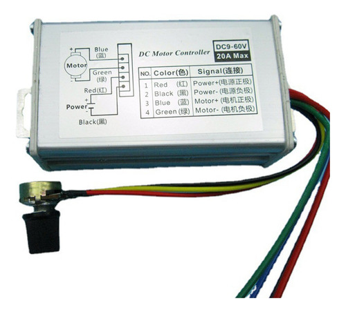 / Controlador De Del Motor De 9v 12v 24v 36v 48v 60v Pwm Dc