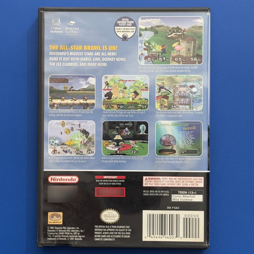 Super Smash Bros Melee Fisico Gc Nintendo Gamecube (Usado)