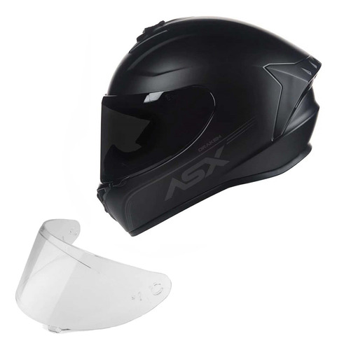 Capacete Para Moto Asx Draken + Viseira Fumê