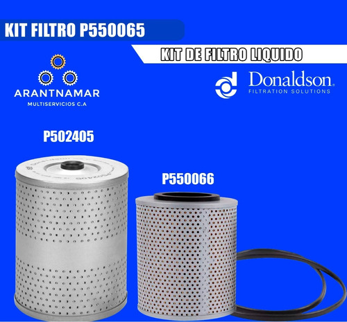 Filtro Donaldson Kit  Aceite Flujo  Completo P550065