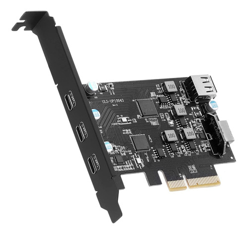 Tarjeta De Expansin Pci-e A Usb 3.2, 3.2 Gen2 10 Gpbs (3 Usb