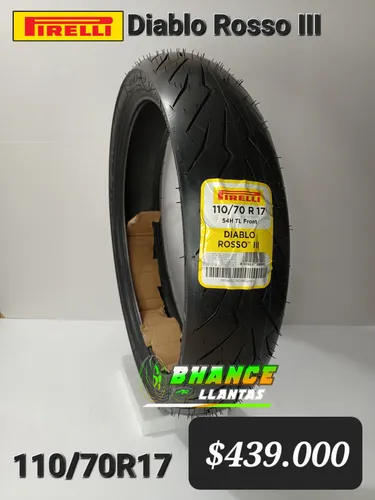 Par Llantas 110/70r17 + 140/70r17 Pirelli Diablo Rosso Iii