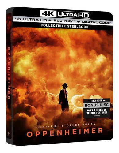 Blu Ray 4k Oppenheimer Collectible Steelbook 