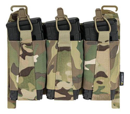 Porta Cargador Triple Táctico Ferro Para Arma Larga Fx05 M4 Color Multicam