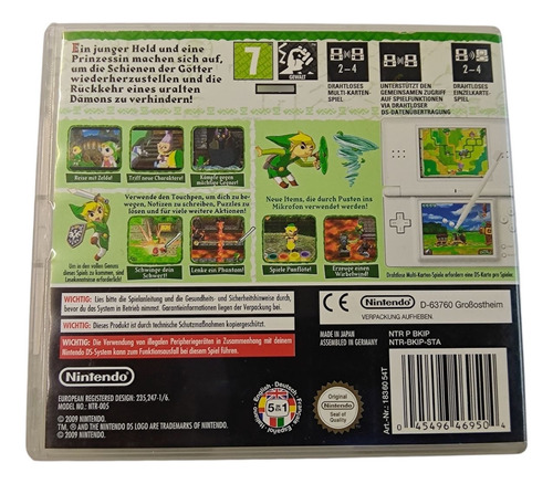 Legend Of Zelda Spirit Tracks Original Español Ds Dsi 3ds (Usado)