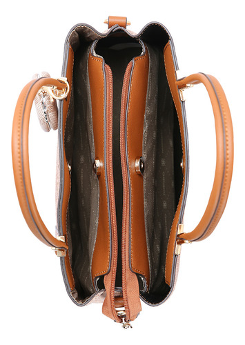 Bolsa Chenson Original New Cristal Alça de Mão Marrom 3485025