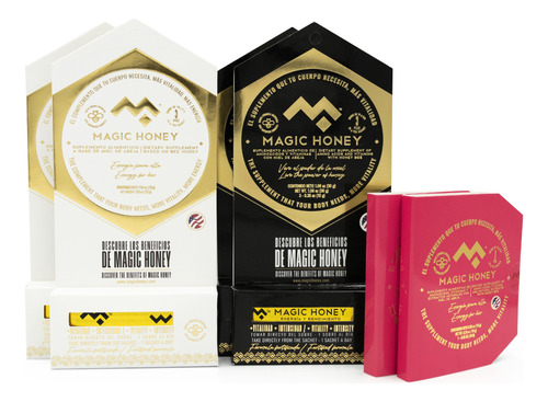 Magic Honey 12 Sachets 6 Hombre 6 Mujer Y 2 Gratis Para Ella