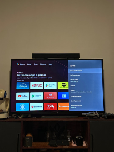 Smart Tv Tcl A4-series 55a435 Led 4k 55 Hdr Wi-fi (Usado)