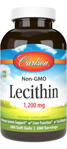 Lecitina 1200 Mg Carlson 280 Cápsulas