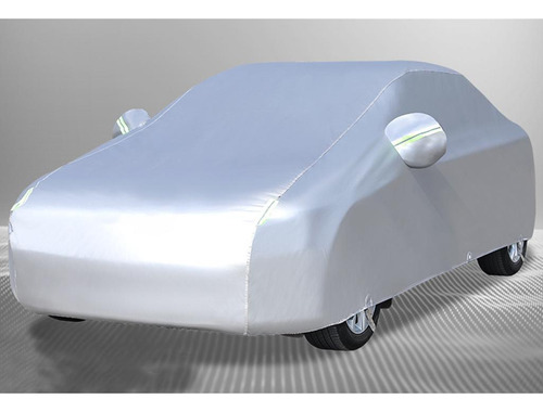 Cubierta Completa De Coche Protector Solar 2 Capas De Plata