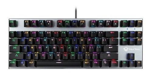 Teclado Gamer Rgb Usb Meetion Mecanico Mk04 Español Metalico