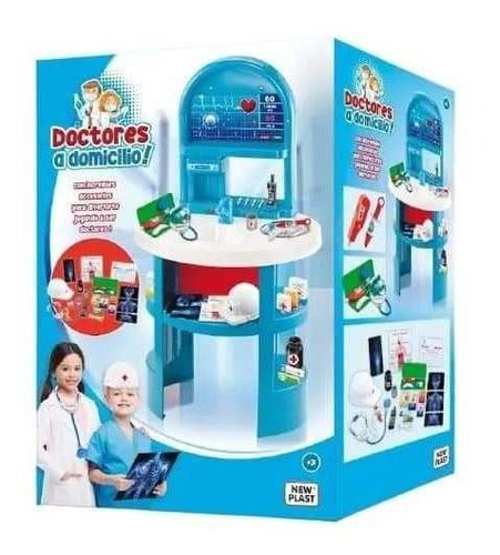 Juego Infantil Doctor A Domicilio New Plast Con Accesorios