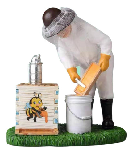 Estatueta De Resina Para Apicultura, Arte, Colheita De Mel