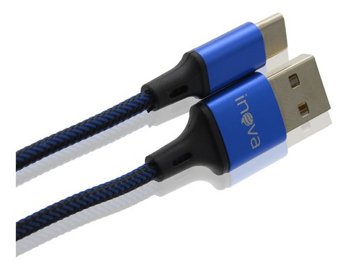 Cabo Dados Usb 3.1 Tipo Type C - 2 Metros S9 A8 Note 8 A 20 Cor Azul