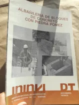 Comprar Libro Albañileria De Bloques De Concreto Con Piedra Pomez