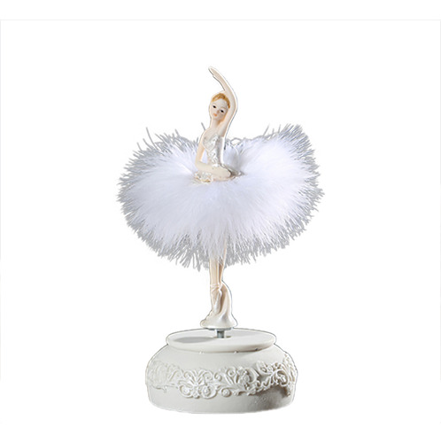 Caja De Música Ballerina Dancing Swan Girl Lago Ca