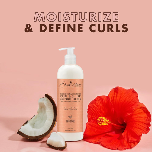 Acondicionador Sheamoisture Curl & Shine, Coco E Hibisco,...