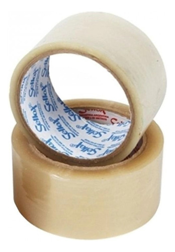 6 Cintas De Embalaje Transparente 48mm X 40 Mts