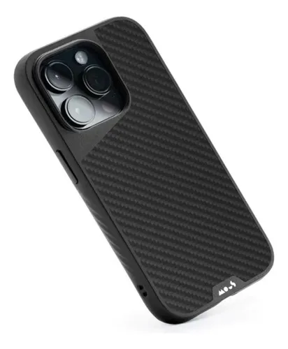 Carcasa Mous Limitless Para iPhone 14 Pro Fibra De Carbon Color Negro