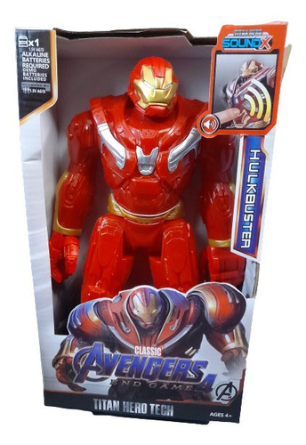 Muñeco Hulk Buster Avengers 30cm / Sonido.