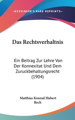 Libro Das Rechtsverhaltnis: Ein Beitrag Zur Lehre Von Der...
