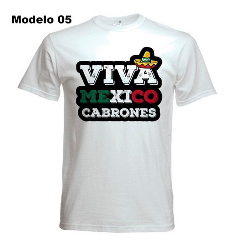 Playera Viva México Económicas Fiestas Patrias 15 Septiembre