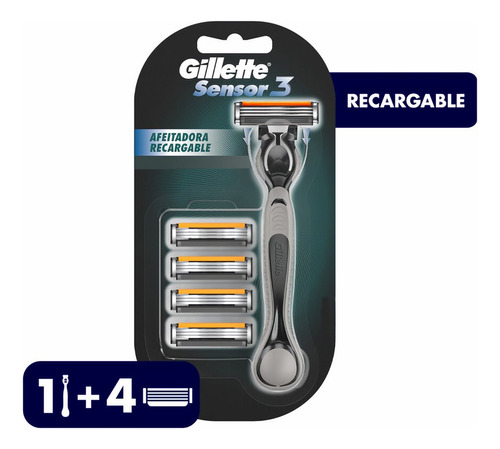 Gillette Rastrillo Recargable Sensor 3