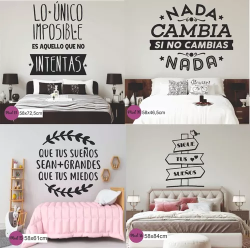 Vinilos Decorativos De Pared - Frases Inspiradoras - Calidad