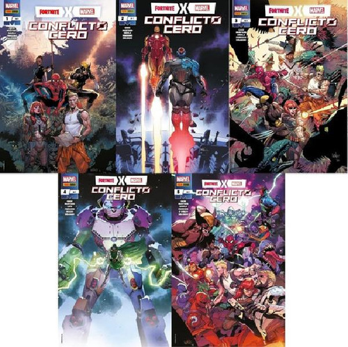 Libro - Panini Marvel Fortnite Conflicto Ceropleto Sin Skin