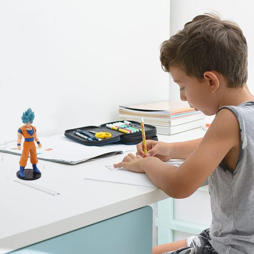 Figuras Dragon Ball Con Base Blue Goku, Blue Vegetta Bandai
