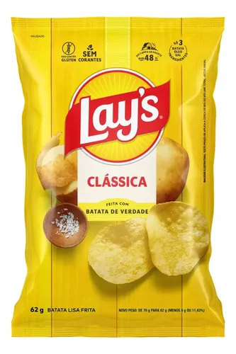 Batata Lay's 62g Clássica