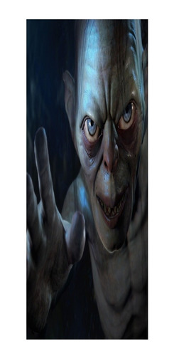 Adesivo Decorativo De Porta Smeagol Senhor Dos Anéis (sm2)