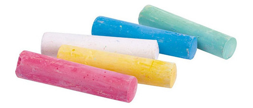 Balde De Tiza Grande 5 Colores (20 Tizas)