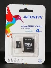Memoria Adata Micro Sdc4 4 Gb. (clase 4)  Cali
