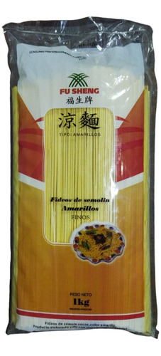 Fideos De Semolin Finos X 1 Kg Fu Sheng - Vegano