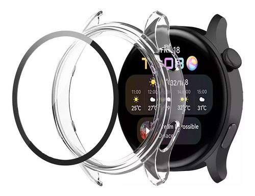 Protector Para Huawei Watch 3 + Vidrio De 46mm Case Funda