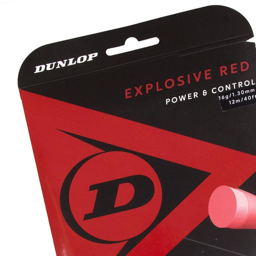 Corda Dunlop Explosive Red 16l 1.30mm Vermelha Individual