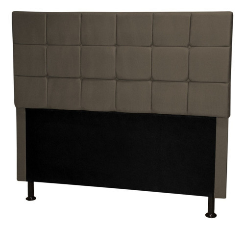 Cabeceira De Cama Box Londres Casal 140cm X 118cm Suede Cor Castor