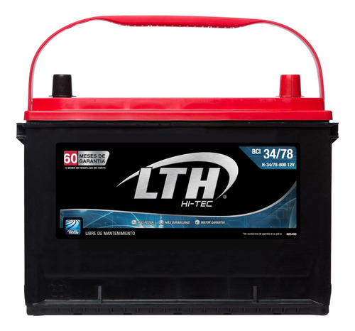 Bateria Lth Hi-tec Gmc Savana 2500 1998 - H-34/78-800