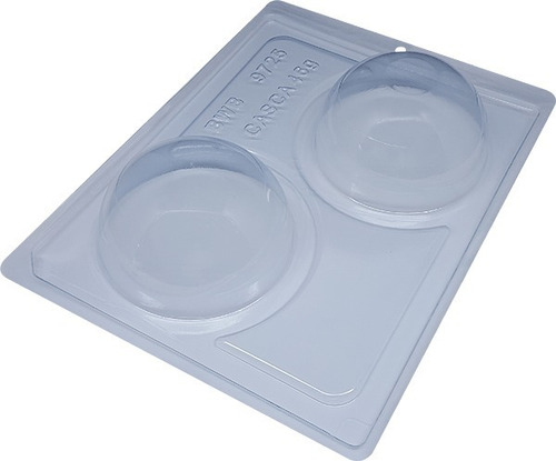 2 Moldes Para Chocolate 3 Partes Bwb Cod 9725 Esfera 90 Mm