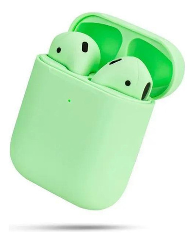 Fone De Ouvido Sem Fio Bluetooth Com Microfone Tws I12 Verde