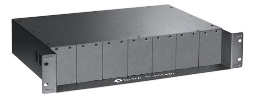 Chassi De Conversor De Mídia Preto Tp-link Tl-fc1420 De 14 S