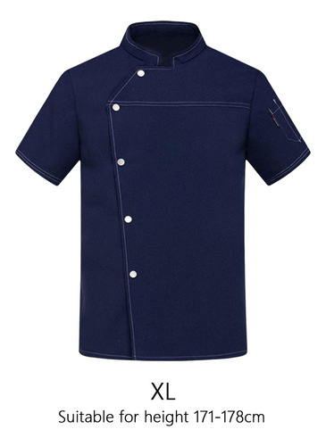 3 Hombres Mujeres Chef Coat Jacket Verano Chef Ropa Chef