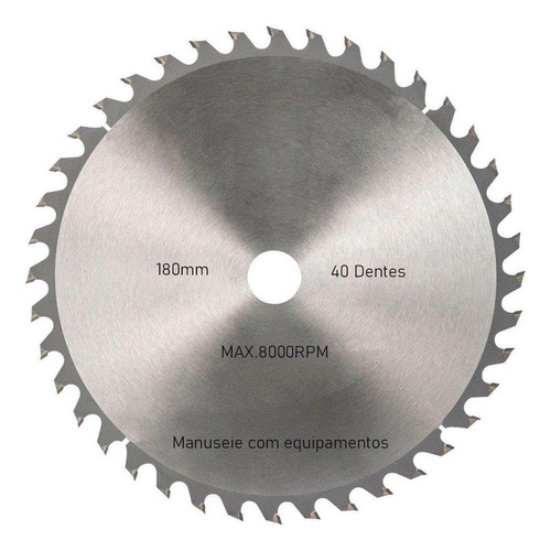 Kit 4 Discos De Serra Circular Com 40 Dentes 7 180mm Para M