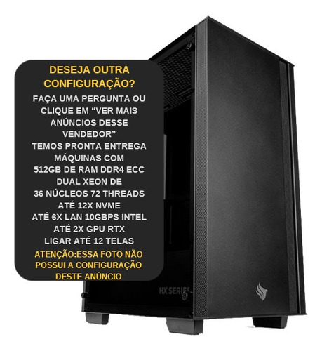 Pc Servidor Xeon E5-2695 V4 256gb Ram Ddr4, Nvme 2tb